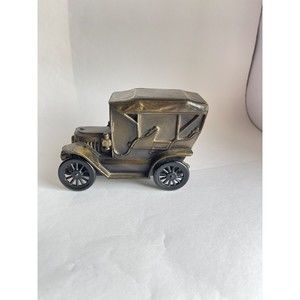 Vintage USA 1974 Banthrico Chicago 1910 Stanley Car Cast Metal Collect Coin Bank